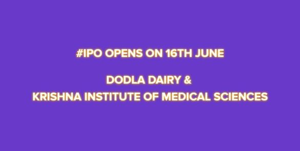 Dodla Dairy & Krishna Institute of Medical Sciences IPO Opens on June 16